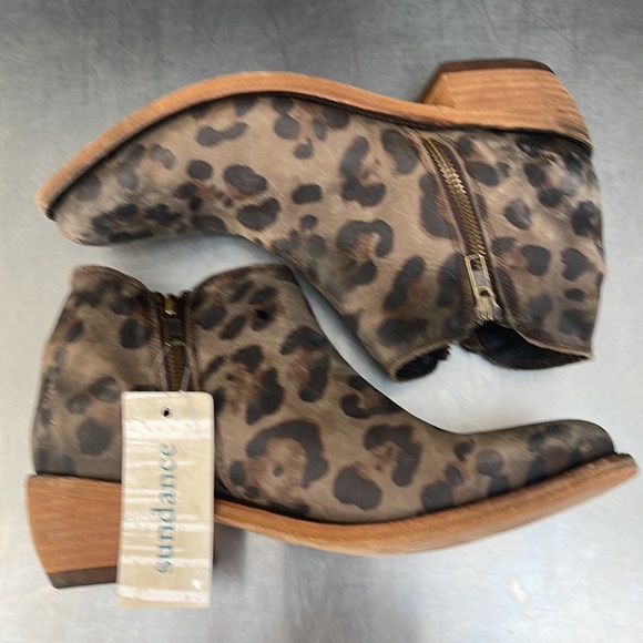 Liberty Black “leopard” leather boots. New with tags from Sundance. - Picture 7 of 10